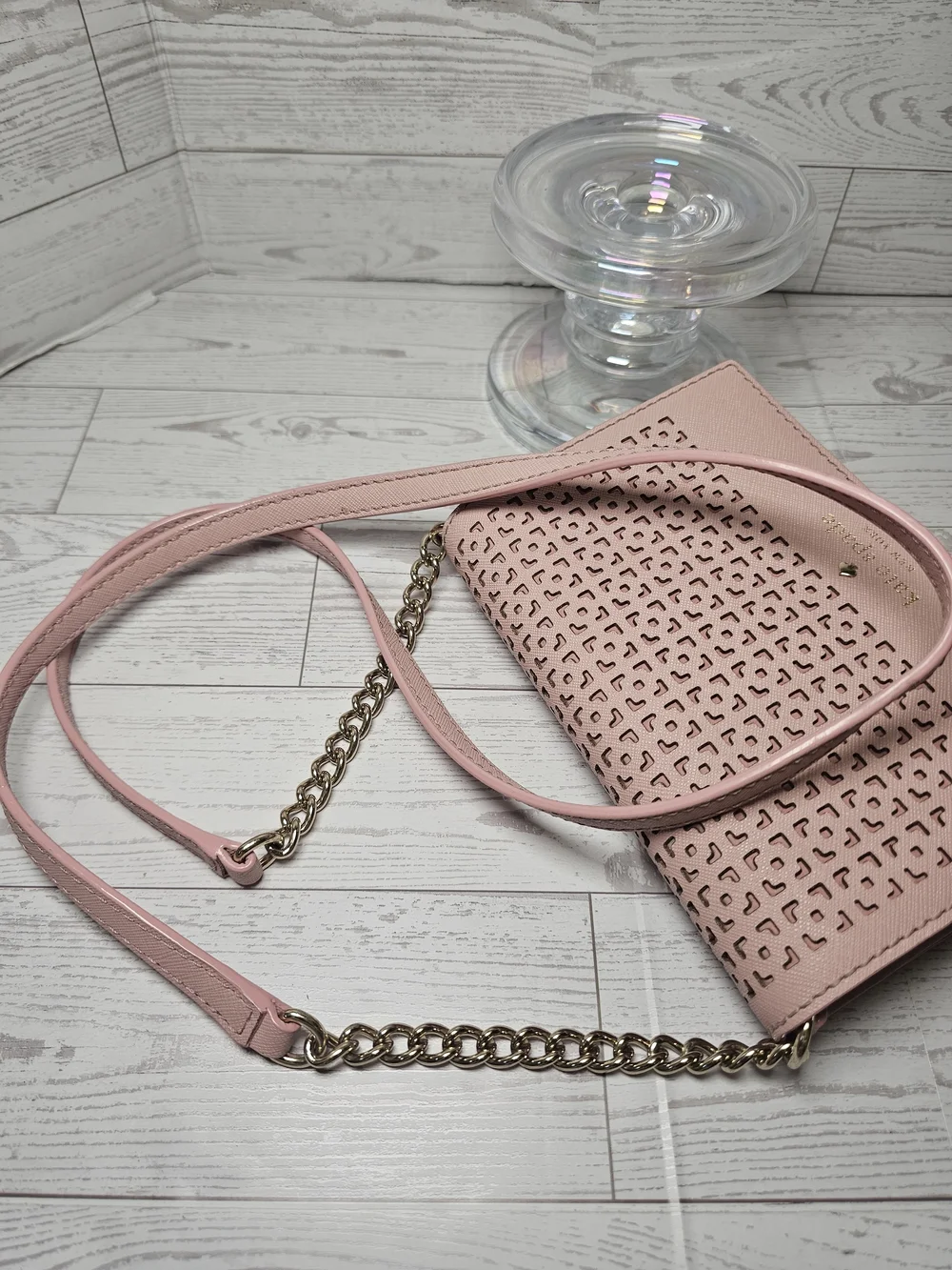 kate spade New York Pink Perforated Crossbody Bag